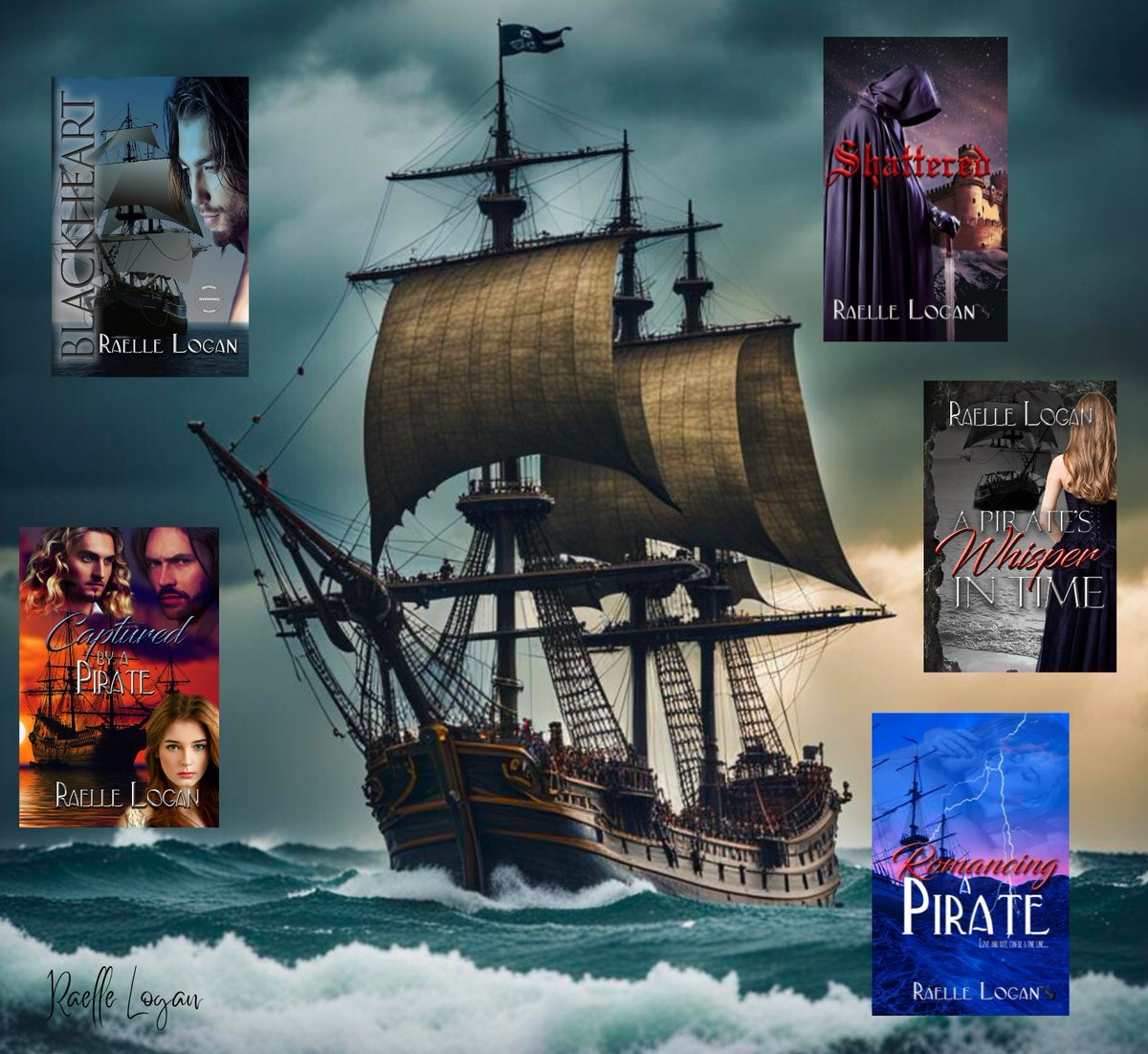 The Golden Days of Piracy await... Raise the Ship's Anchor, Away the Sails, Escape into Adventure and Romance with a Pirate. #booklover #books #romance #book #romanticsuspense #historicalromance #historicalfiction #booksworthreading #RomanceReaders amazon.com/author/raellel…