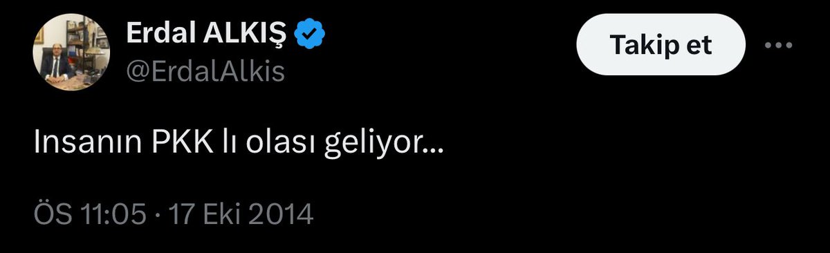 TFF başkan adayı Erdal Alkış'ın, geçmişte attığı bir tweet tartışma yarattı.