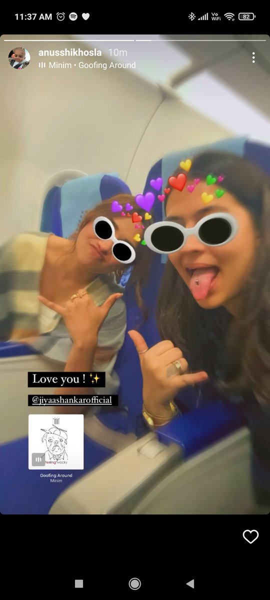 saaanjhyaar's tweet photo. Her friends wishing her on ig story 

ADORABLE JIYA’S BIRTHDAY 
#JiyaShankar https://t.co/TIIJ4Fa0ox