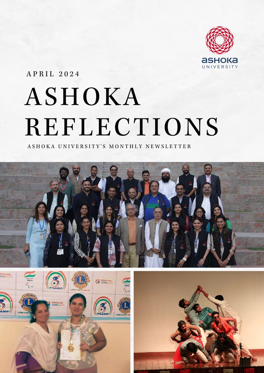 The April edition of #AshokaReflections highlights the initiatives of AshokaX and the bustling activities that unfolded during the past month. Read More: bit.ly/3U31KJT #AshokaUniversity