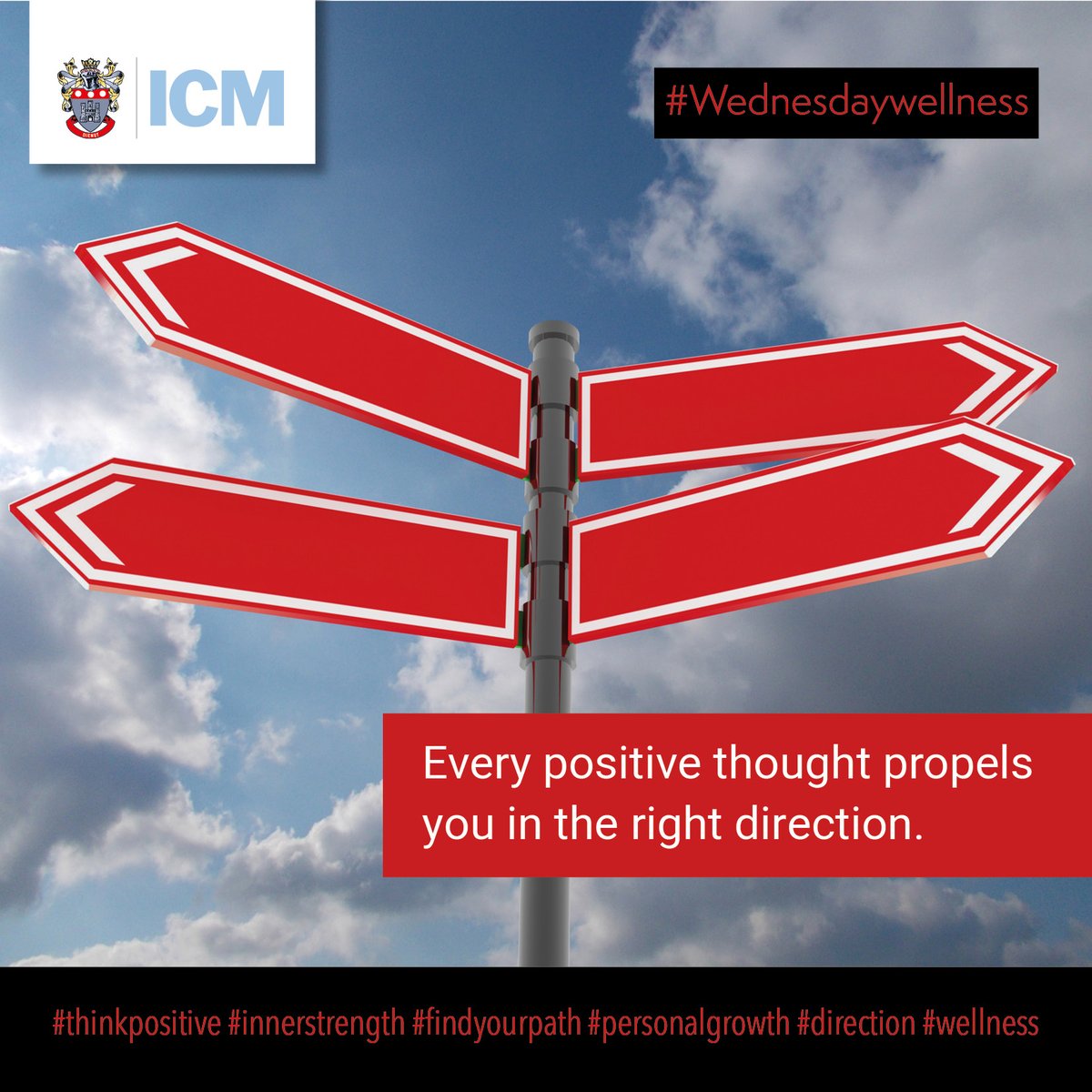 #WednesdayWellness
Positive mind. Positive vibes. Positive life.😊💪
#thinkpositive #innerstrength #findyourpath #personalgrowth #direction #positivethoughts #positivity #rightdirection #wellness #education #educationmatters #ICM