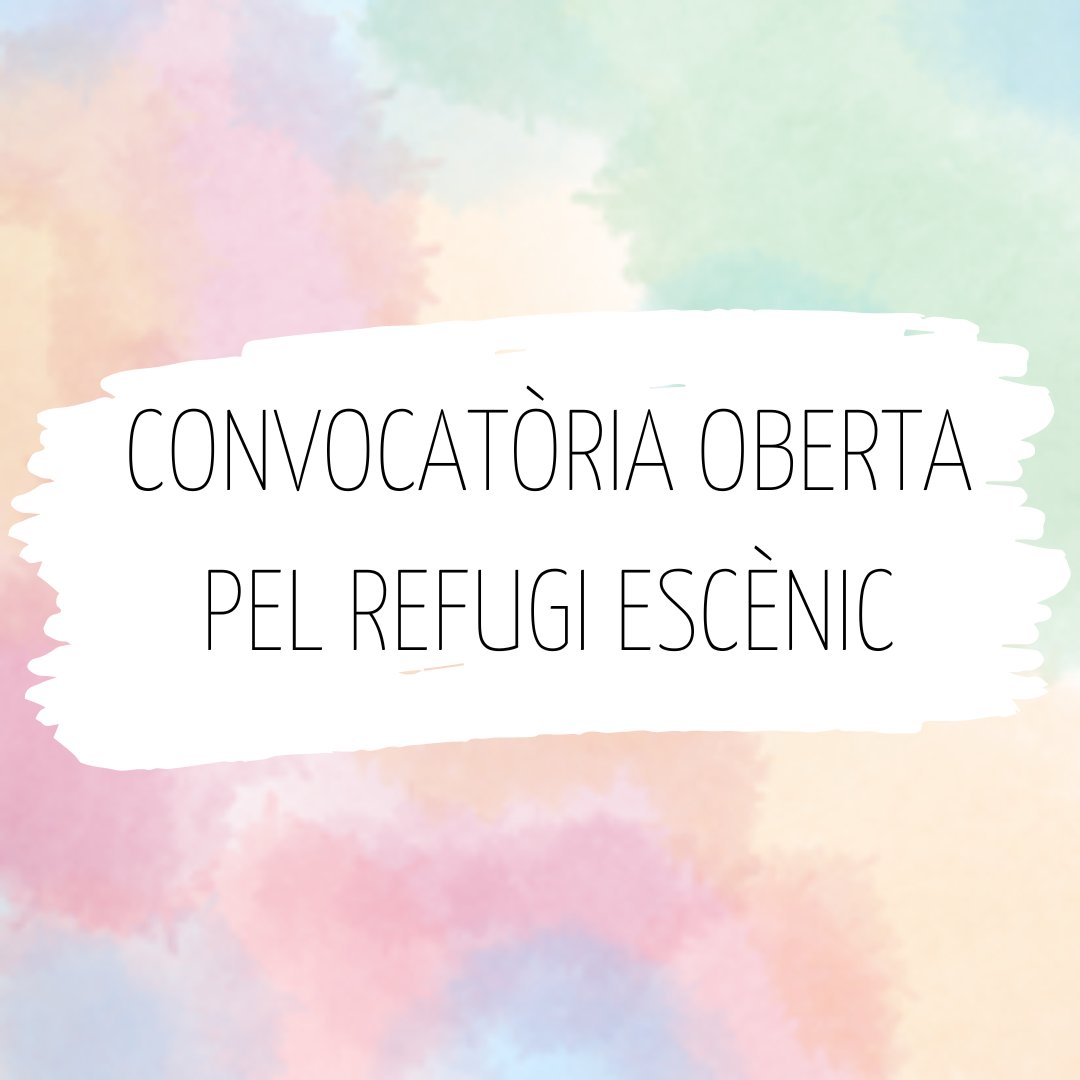 📣Convocatòria oberta!🌟🎭

El #RefugiEscènic acull companyies relacionades amb les arts escèniques en residència artística.

Per a més informació, consulta ajuntament.barcelona.cat/ccivics/cancla… 🎭

#CanClariana #CentresCívicsBCN