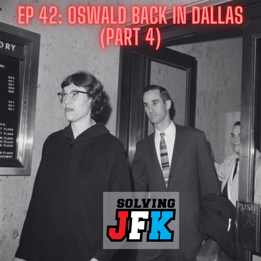 Ep 42 is out now! We look at how Ruth Paine and Marina Oswald’s relationship began, the FBI reopening Oswald’s file, and the personal connections of Ruth and Michael Paine.