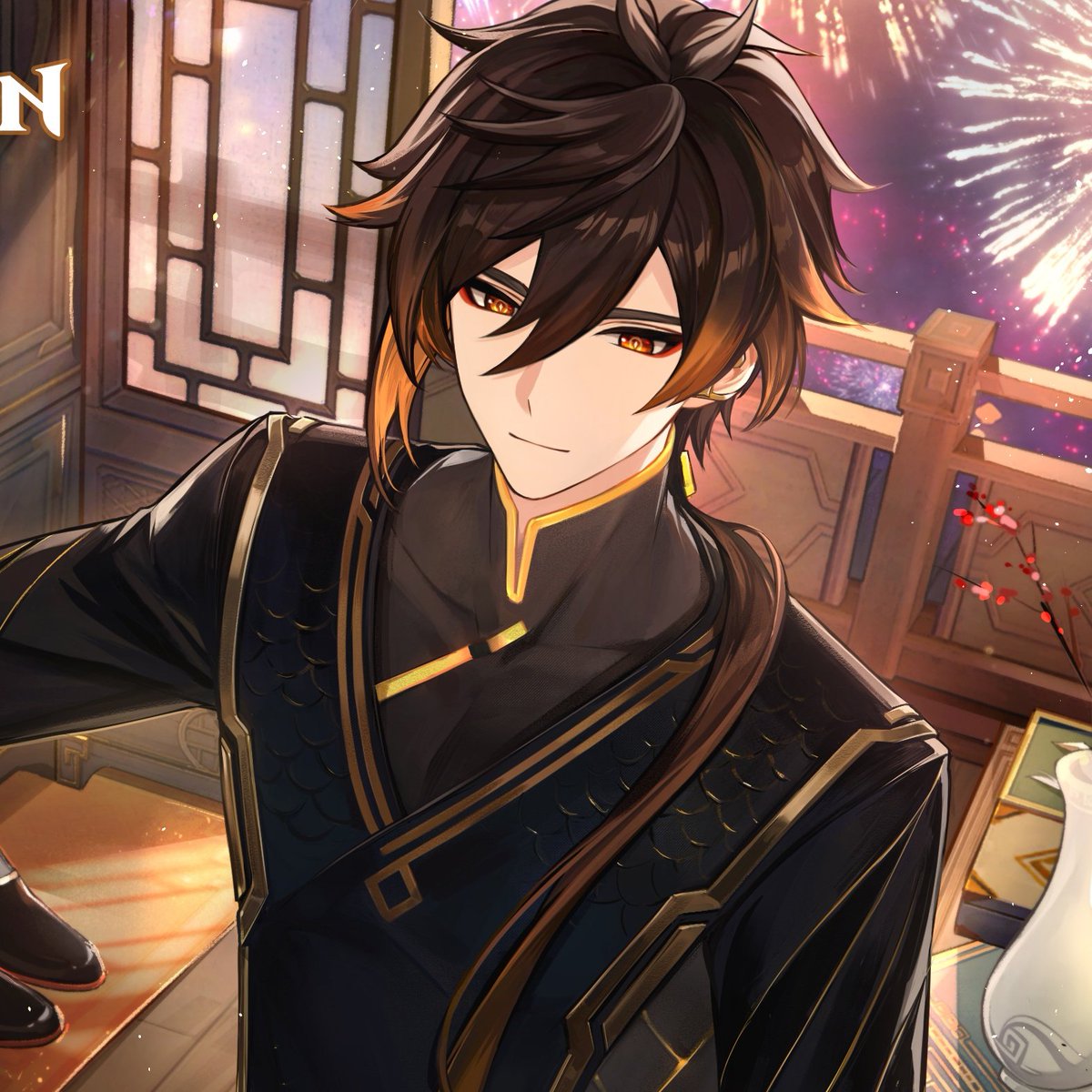 dailyGImen's tweet photo. neuvillette and zhongli ranked top for most liked male character by both male and female audiences

our type is old dragon men 😂 https://t.co/6U9CRJdvk5