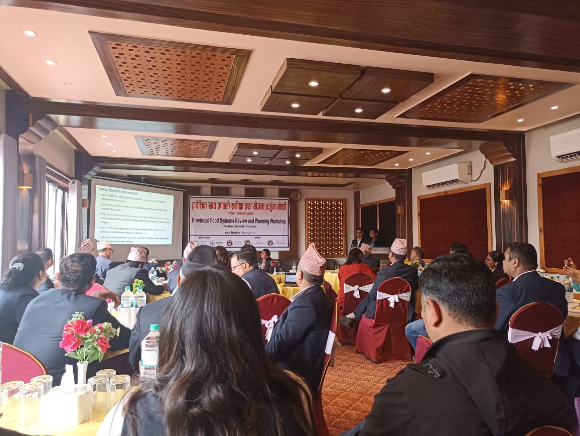 FAONepal's tweet image. FAO Nepal, in collaboration with #MoALM, #MoALD and #NPC, organized Food Systems Review and Planning workshop in Pokhara, Gandaki Province. The program focused on integrating activities for the upcoming fiscal year to advance food system transformation efforts in Nepal.