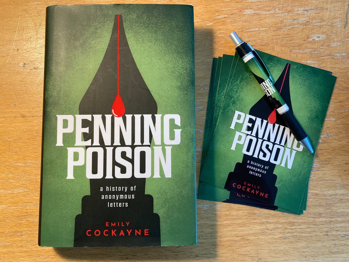 Rummage_work's tweet photo. Giveaway!

Celebrate 100 yrs since Edith Swan came out of prison for writing poison pen letters &amp; 35 yrs since I sent an anonymous last Rolo. Copy of Penning Poison, plus merch for your own anonymous notes!

Retweet &amp; follow (if you don't already) to enter (UK addresses only!) https://t.co/1bMyabItTj
