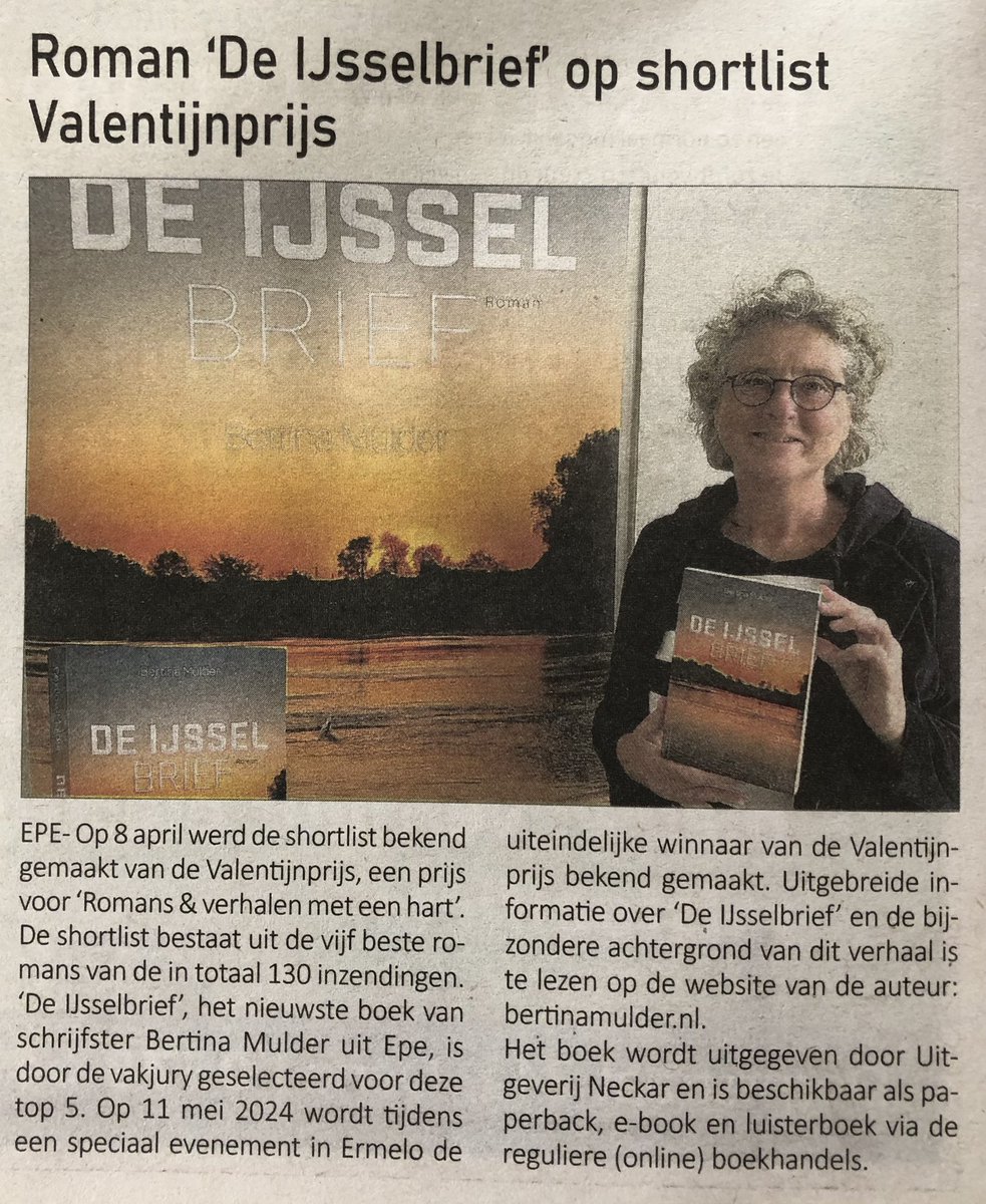 Bertina's tweet photo. Bron: Nieuwsblad Schaapskooi 16-04-24 https://t.co/S7rmdfrHcK