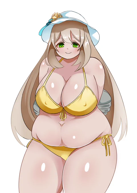 水着ノノミちゃん。モチモチであって欲しい 