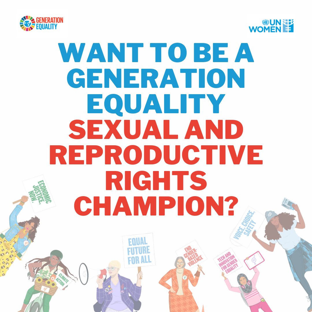 Let's work together to create a future where all women have access to the sexual and reproductive health and rights they need and deserve. Share this post and spread awareness on how we can all join the #GenerationEquality movement today!