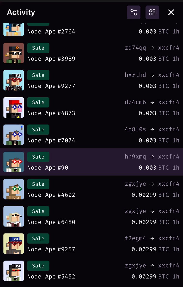 a9d_84's tweet photo. Probably nothing 👀
Somebody just bought🧹 20 NodeApes. 🤯🤯🤯 @thenodeapes
#BitcoinHalving #RUNES #Napes #btc #Ordinals #RUNES https://t.co/XJvcsq20nx
