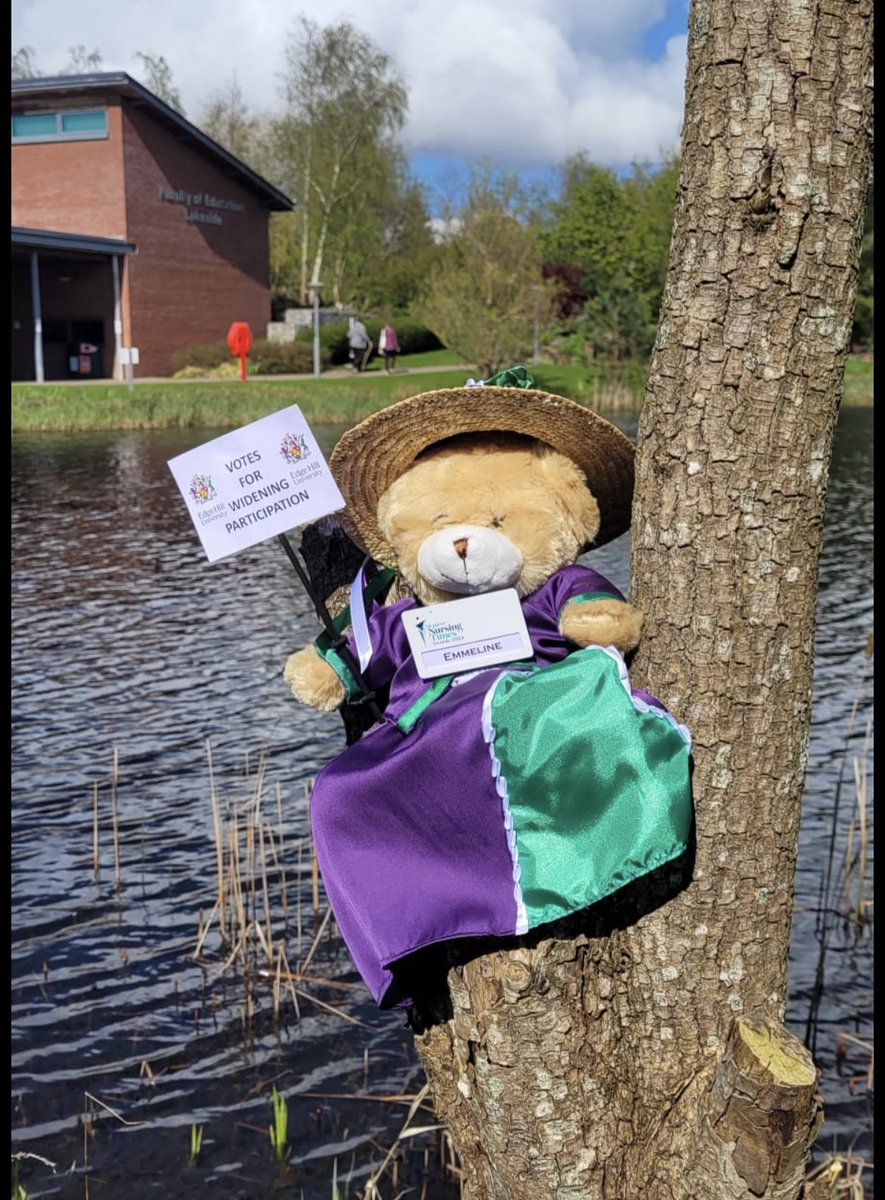 Emmeline is by the lake on our award winning eco-friendly campus. The Faculty of Health, Social Care and Medicine hosts inter-professional health programmes including our nursing students #SNTABear #SNTA #PracticeLearning #Nurse #EHU @NursingTimes @studentNT