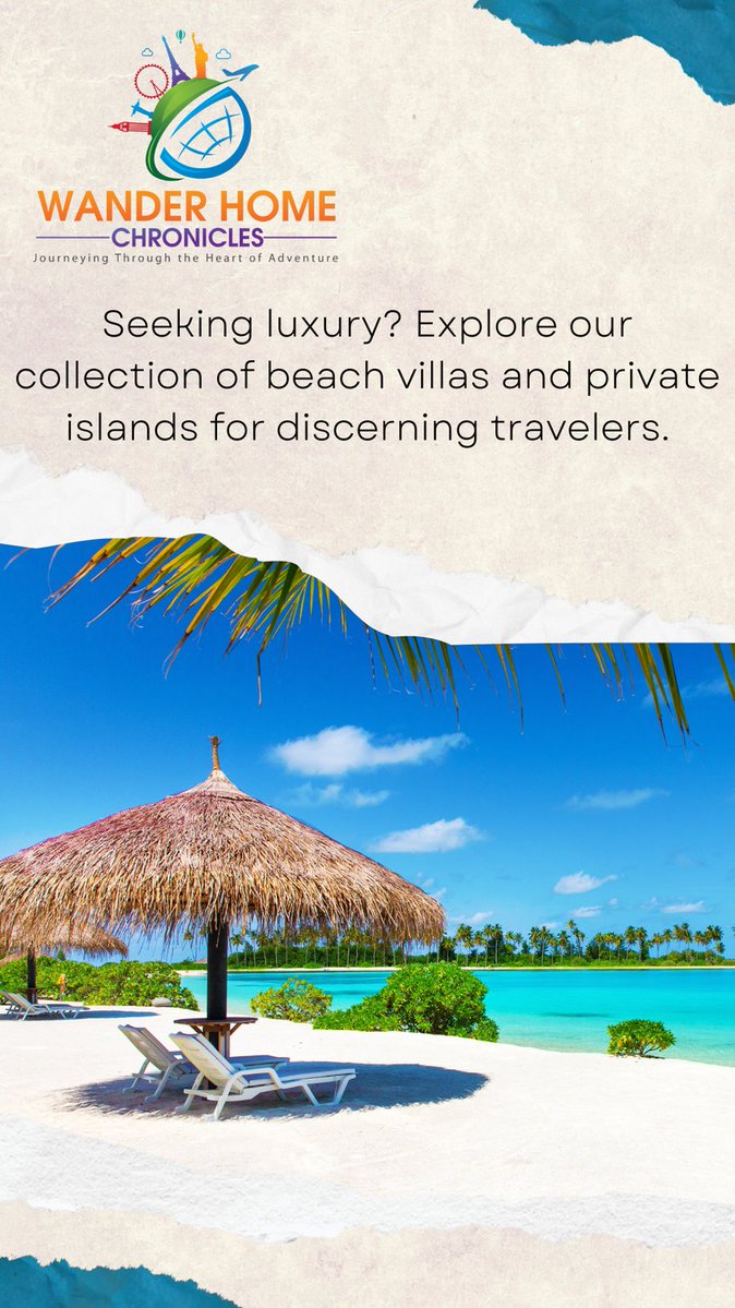 Experience unparalleled relaxation with Wander Home Chronicles! 🏝️ Discover the truth about tranquility as we unveil exquisite private beach vacations perfect for rejuvenation. 
Read More:- wanderhomechronicles.com/the-truth-abou…
 #TranquilGetaways #PrivateBeachRetreats
