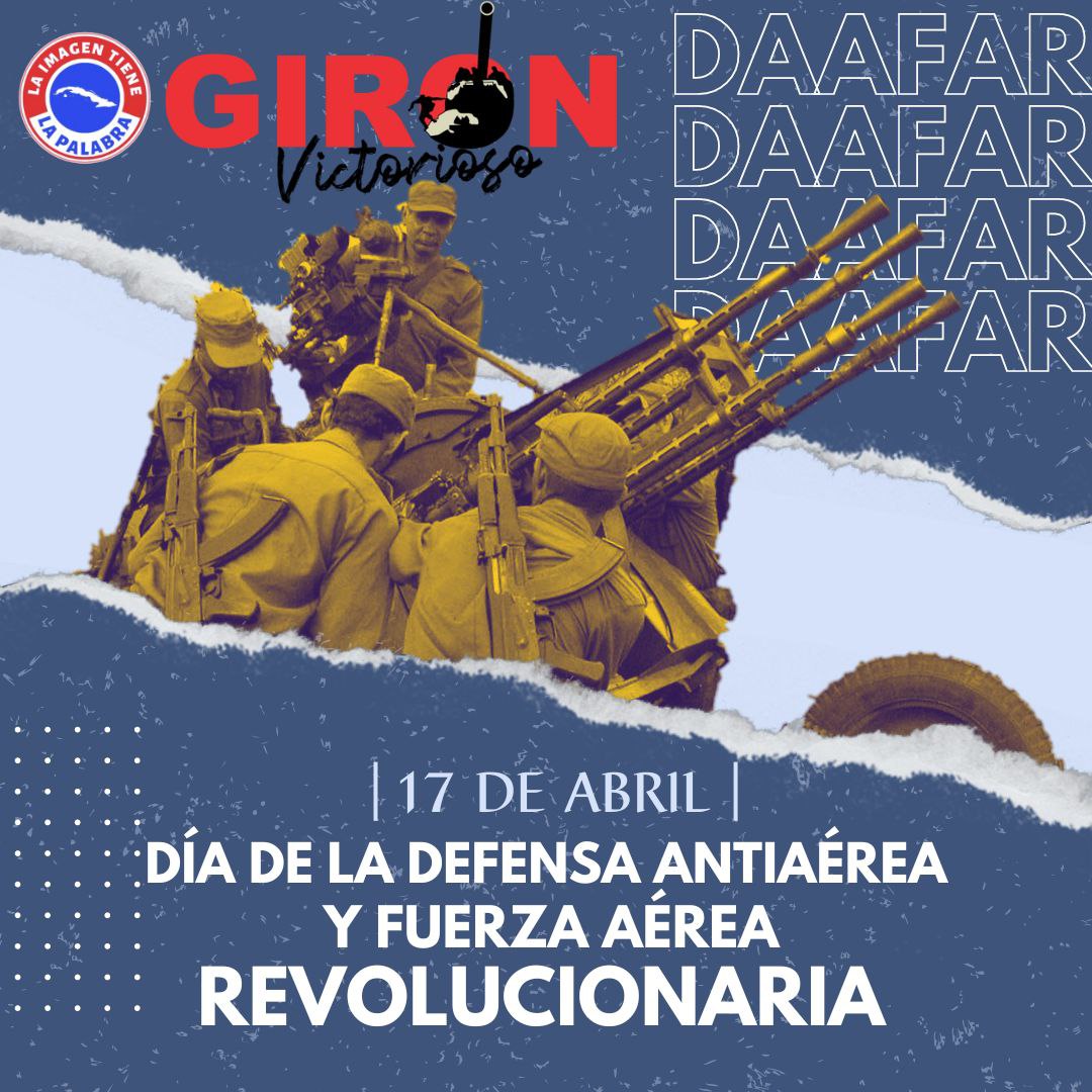 🇨🇺 Muchas Felicidades a los miembros de la Defensa antiaérea y Fuerza Aérea Revolucionaria , girón marcó para la historia a los“ Galanes del Cielo”. #GirónVictorioso #Cuba #UnidosXCuba