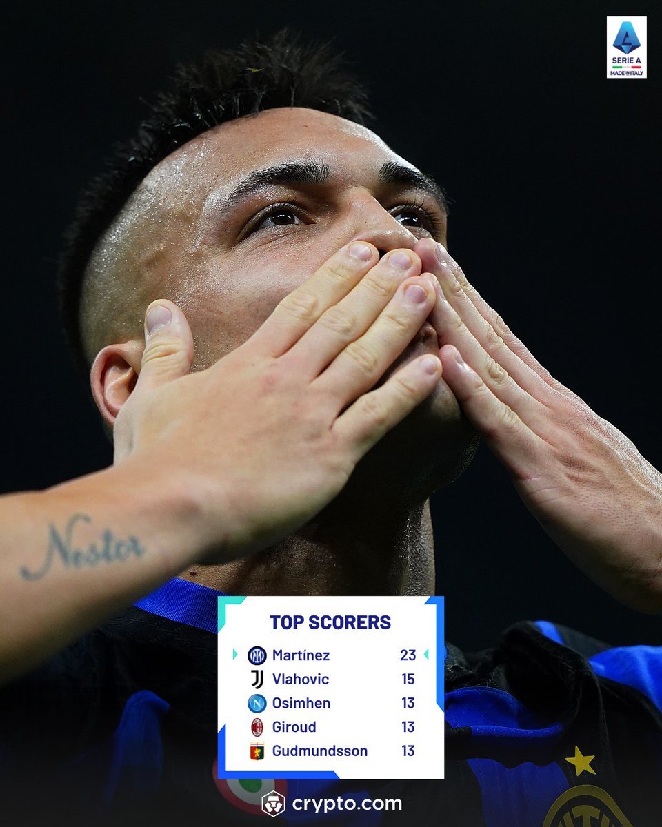 Same old story: Lautaro leads the @cryptocom #SerieA top scorers list ⚽️