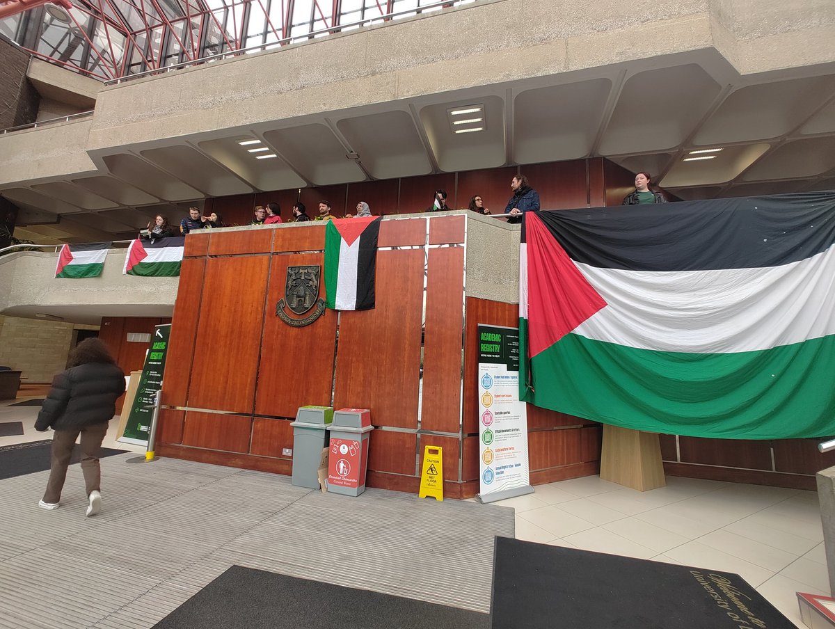 Solidarity with Palestine on UL campus #CeasefireNOW #FreePalestine