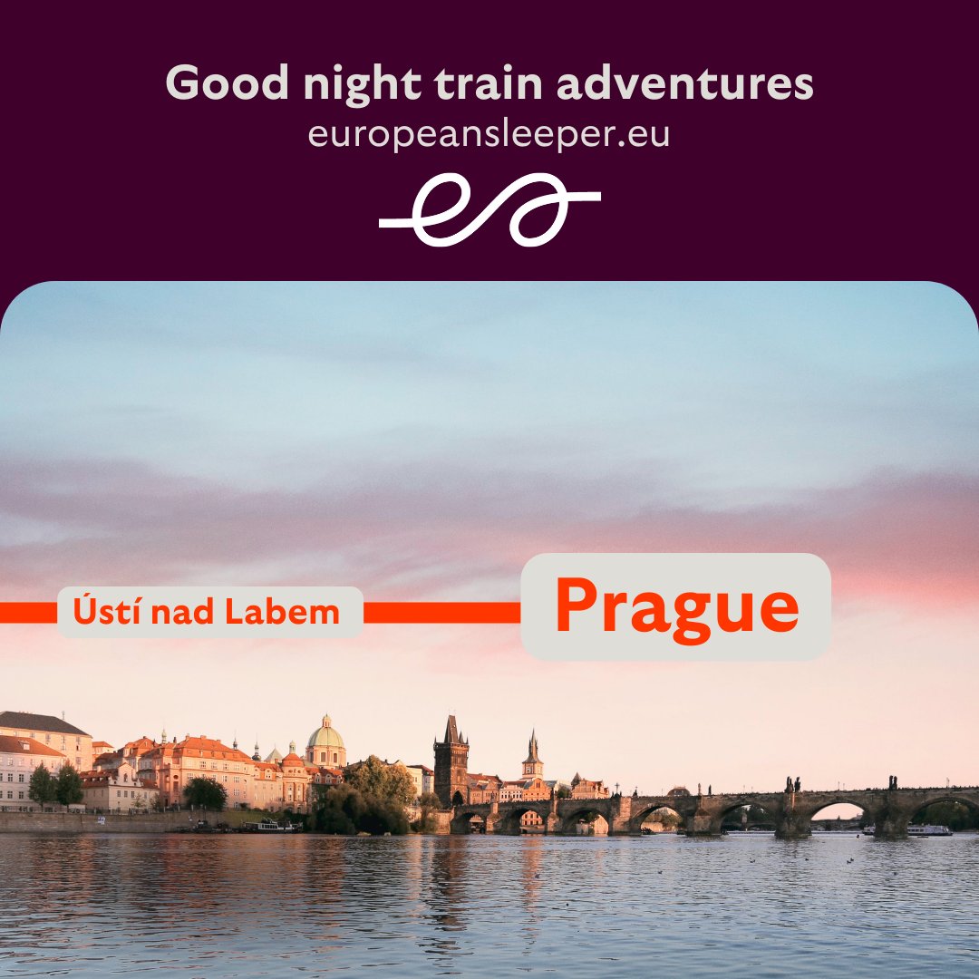 Hop on board the good night train this summer and let it take you seamlessly through four countries—from Brussels to Prague. You Travel comfortably overnight from Belgium, passing through the Netherlands and Germany, and wake up ready to explore the vibrant city of Prague! ⁠🛤️