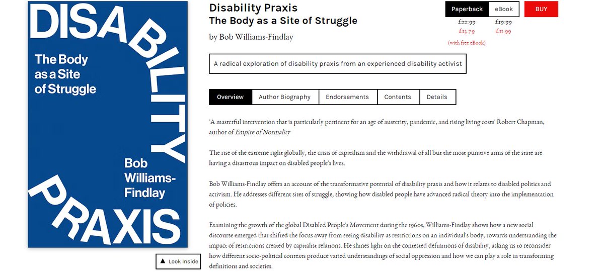 Details of our May event (Reading Group Session): marxismdisability.wordpress.com/2024/04/16/may… Tue, 7th May at 6:30pm BST We'll discuss Chapter 8 of Bob Williams-Findlay's 'Disability Praxis' book (@PlutoPress) Bob will be joining us too! #MarxismDisability #Marxism #DisabilityTwitter