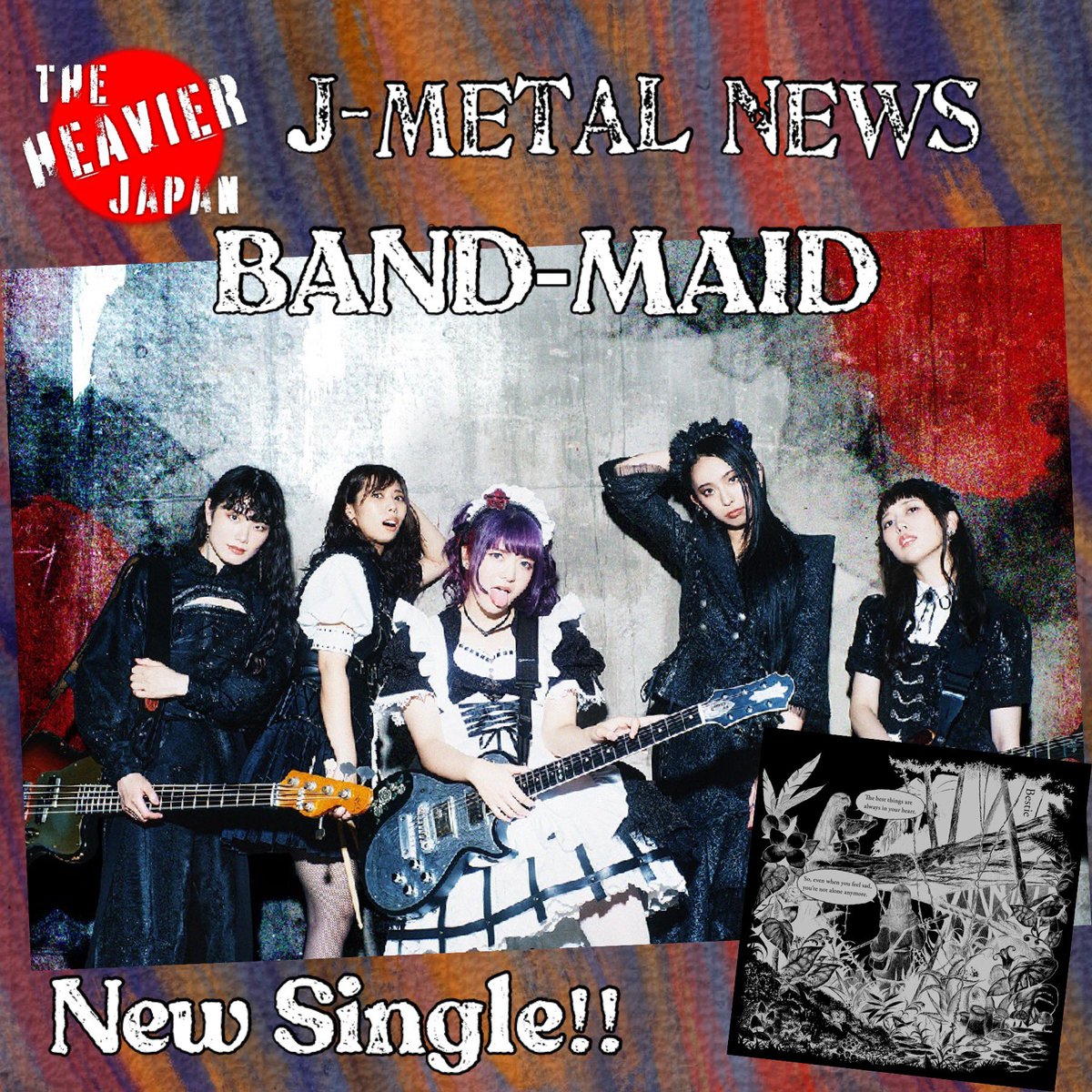 #jmetalnews BAND-MAID release new song titled “Bestie' worldwide today!! The song is co-written with Mike Einziger of INCUBUS!! BAND-MAID.lnk.to/Bestie @bandmaid #japanesemetal #jrock #jmetal #heavymetal #femalemetal #bandmaid