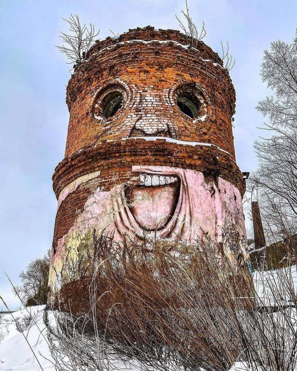 Abandoned water tower in Nizhny Novgorod, Russia