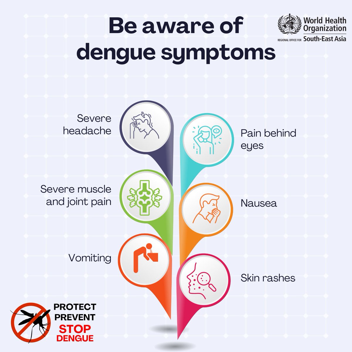 These are #dengue symptoms. Seek medical advice if you face these.