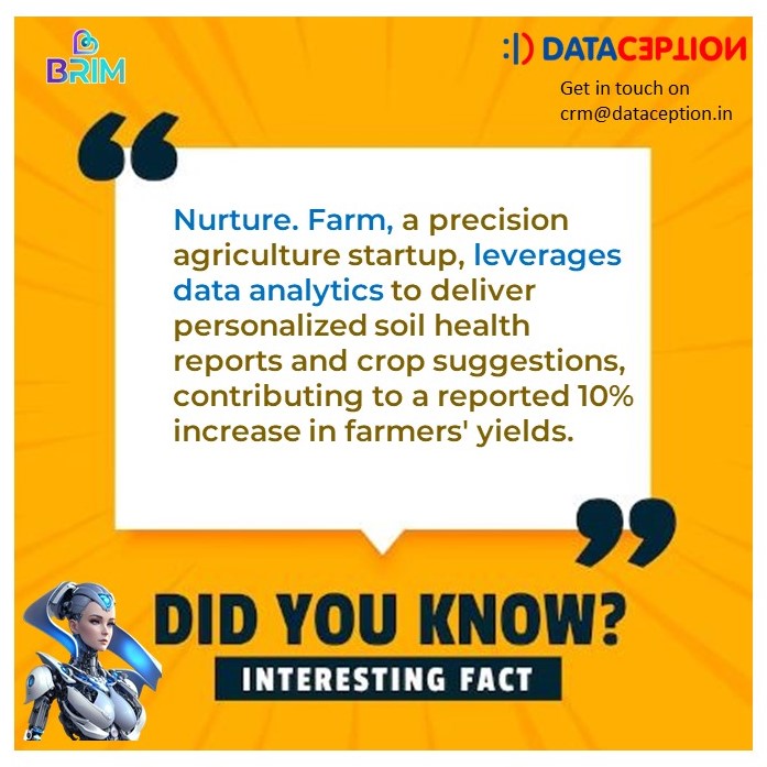 Did you know?
#PrecisionAgriculture #DataAnalytics #SoilHealth #CropRecommendations #FarmingTech #YieldBoost #NurtureFarm #DataIntegration #DataFabric #RPA #BusinessGrowth #BusinessIntelligence