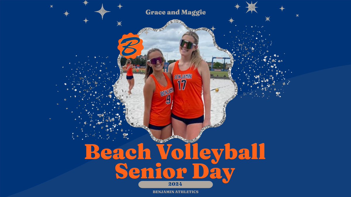 It will be a magical afternoon celebrating these two Beach Volleyball Seniors! 3:45- Senior Intros 4:00- Game Time vs. Cardinal Newman
