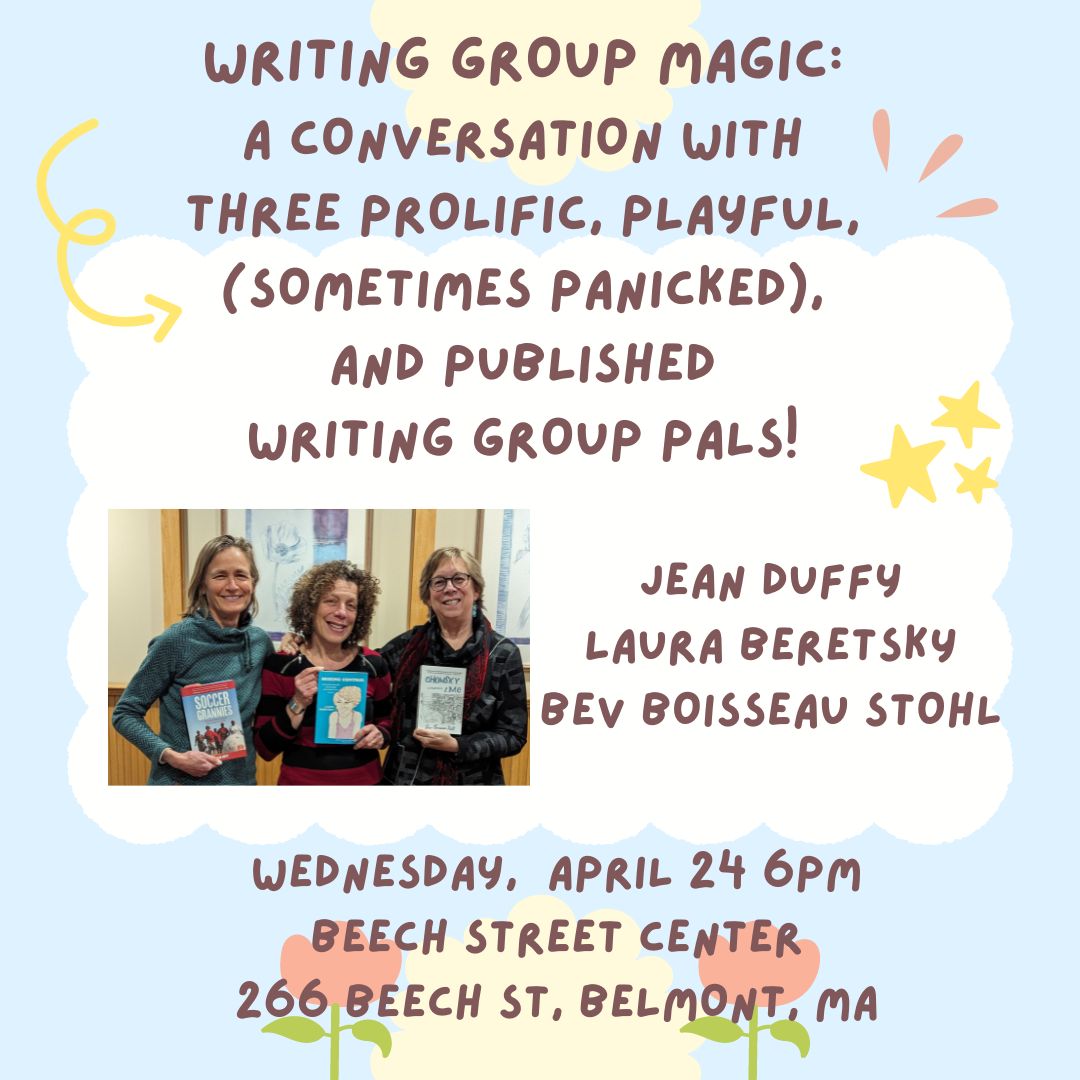 Join us at the Belmont Public Library on Wed 4/24 at 6pm. @bevstohl1, @beretsky and I will share our wild ride of writing and publishing our books. We'll be introduced by @judahleblang. Please register at …tpubliclibrary.assabetinteractive.com/calendar/meet-…
#belmontma #localauthor #bookevent