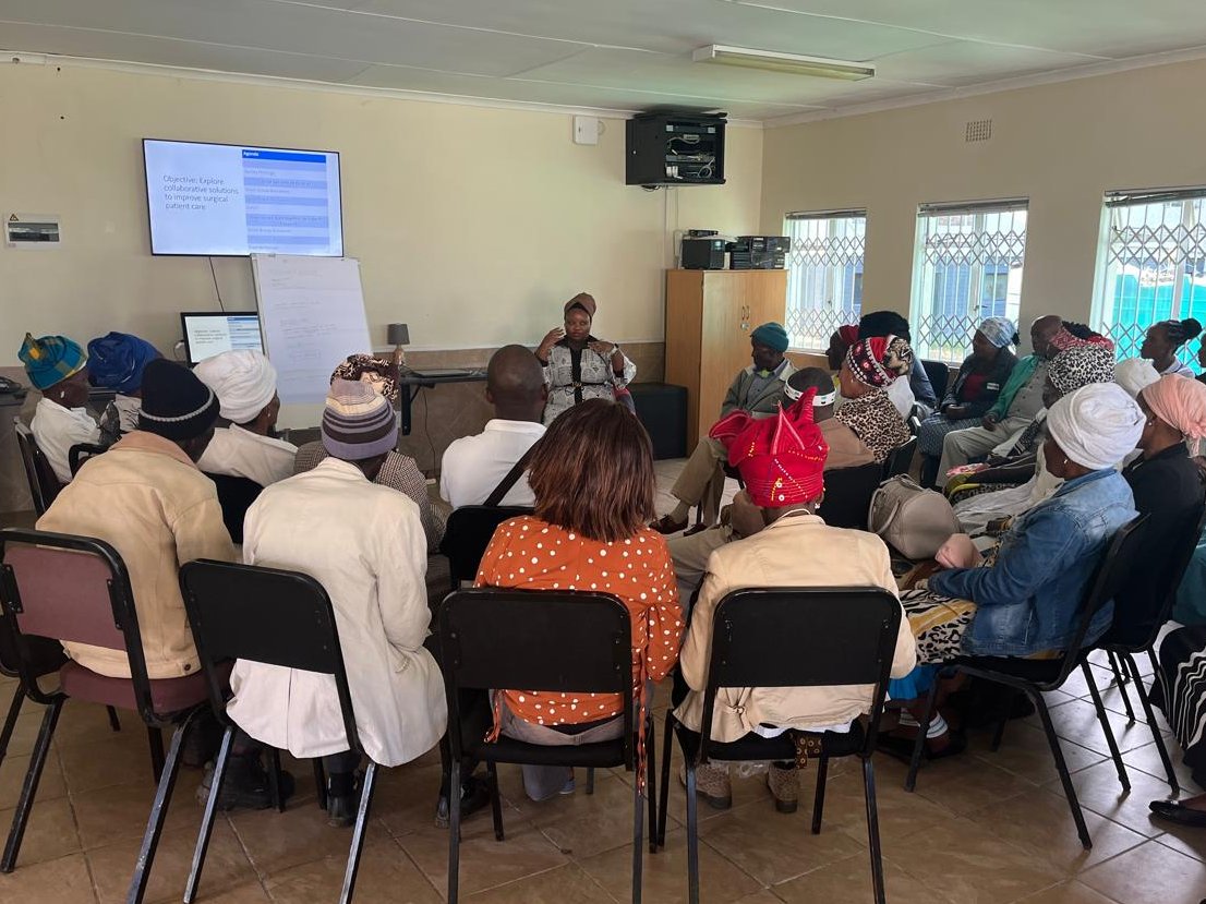 Clinical associates are well-placed to understand patient perspectives of indigenous and formal healthcare-seeking behavior - surgical multistakeholder workshop underway in Madwaleni, Eastern Cape.