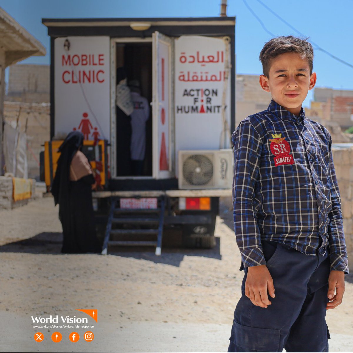 From the youngest to the eldest, our support is unwavering! In Syria, where millions lack access to #healthcare, particularly in remote areas, we bridge these gaps with our mobile clinics! 🚑 @AFH_charity @WorldVisionUSA #health #Syria