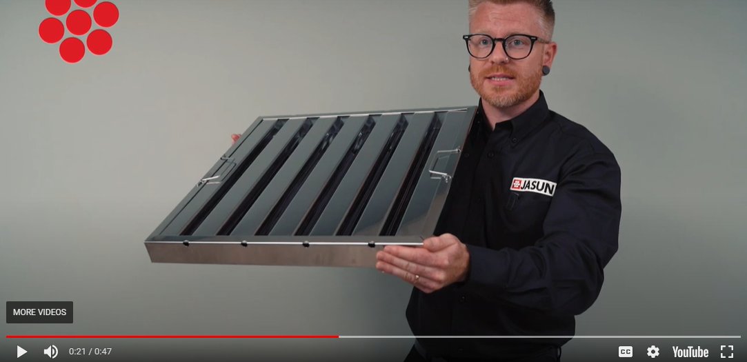 Baffled by baffle grease filters and what they do? If you run a commercial kitchen, then it’s an essential bit of kit! Please watch our #videooftheweek guide on this topic on our website video section. bit.ly/3l9RNgq #thinkjasunenvirocare #jasunenvirocare #airfilters