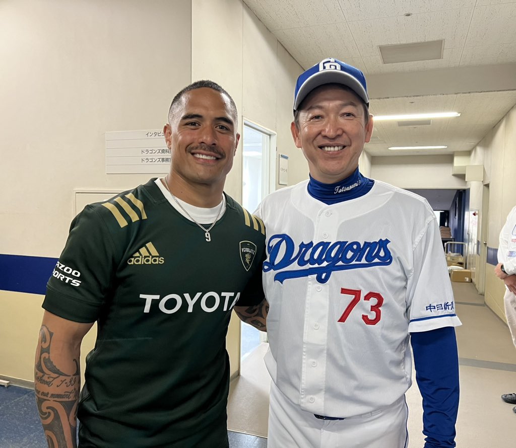 どらほー🐨💙 ナギー🤝立浪監督 これからも一緒に愛知をスポーツで