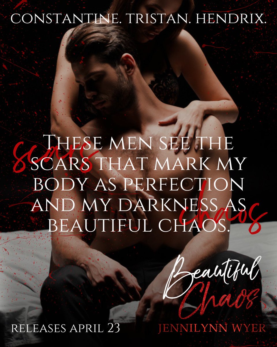 ✨TEASER: BEAUTIFUL CHAOS by @JennilynnWyer is coming April 23

#PreOrder books2read.com/BeautifulChaos…

#bookteaser #whychooseromance #darkromance #jennilynnwyer #theauthoragency @theauthoragency