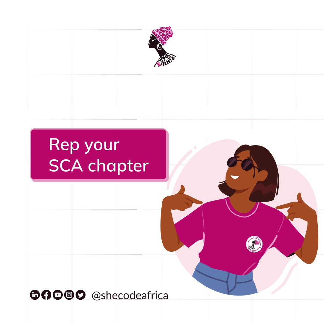 Hey Queens! Rep your #SCAChapter 👀😁😁 Let's gooo 👇👇👇 Yet to join a Chapter??? We currently have over 30 Local chapters across Nigeria, Kenya, Ghana, Rwanda, Benin Republic, Cameroon, Malawi, Zambia, and Cape Verde, so what's your excuse??? 🤔🧐 Join a chapter now Queens -