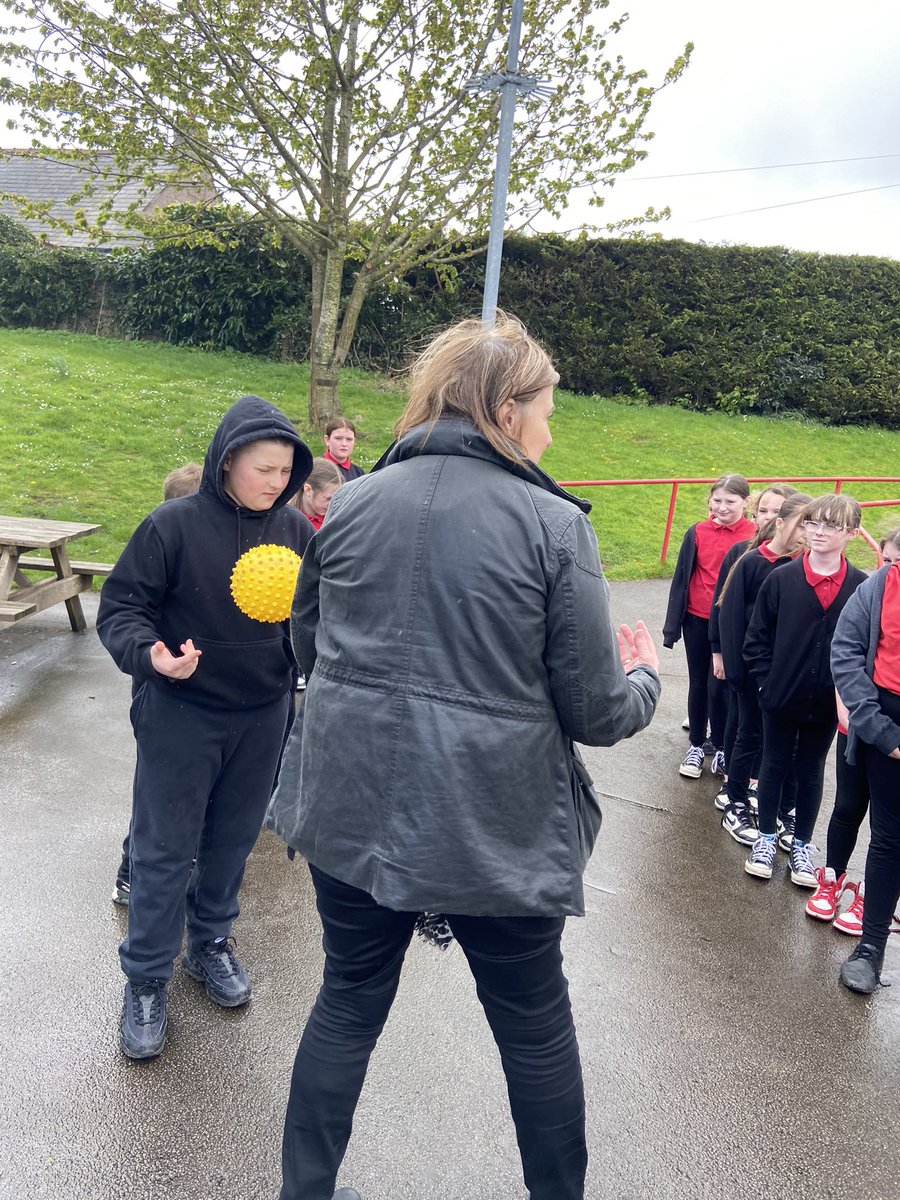 Criw Cymraeg and Playmakers are learning some Welsh playground games with Mrs Jones <a href="/MaesYMynydd/">Ysgol Maes Y Mynydd</a>
