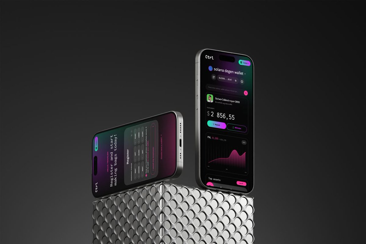 Sneak Peek! First look at the fresh new UI of the social fi DeFi app, $CTRL. 🎨✨