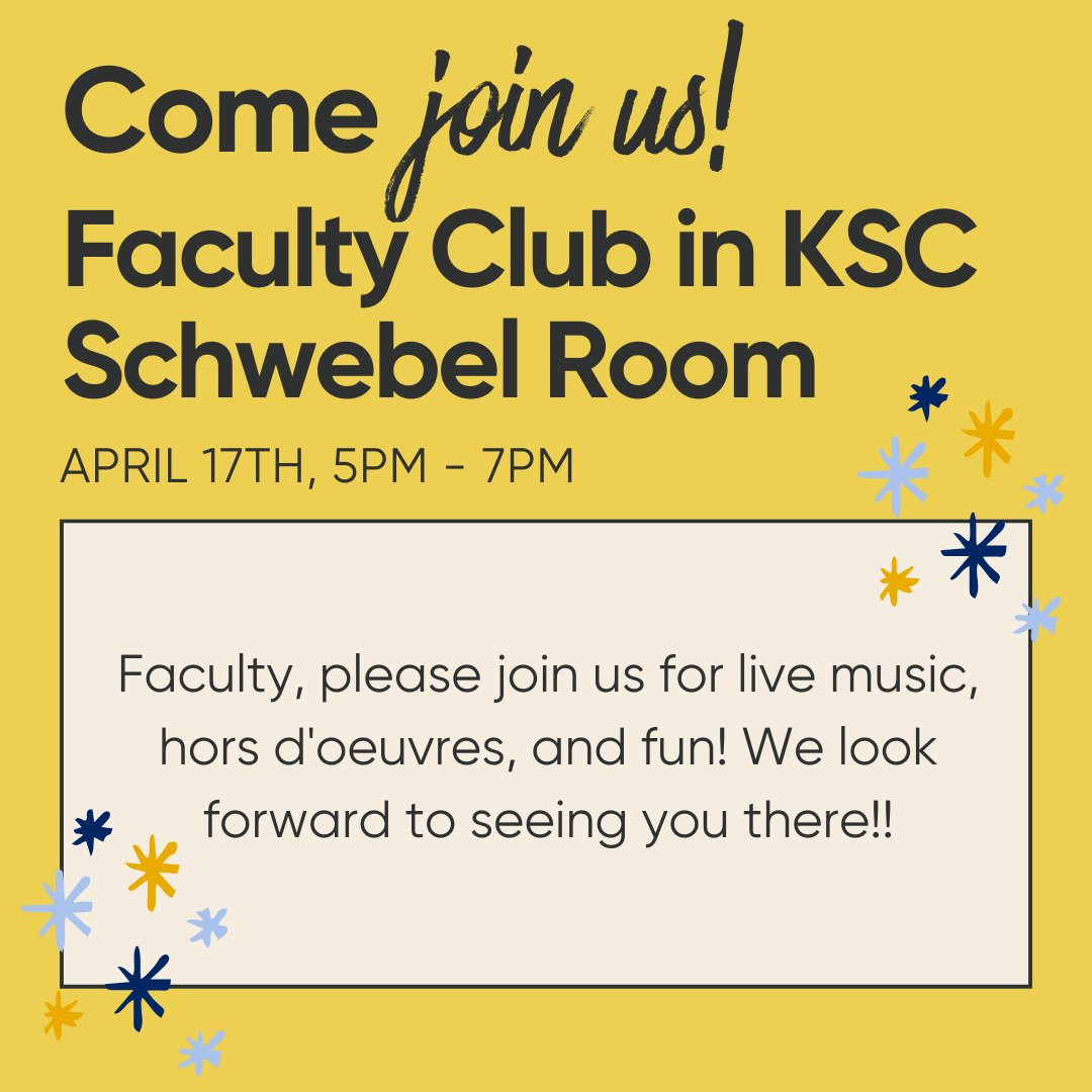 CTLkent's tweet photo. 🌟 Join us TODAY from 5pm to 7pm for an unforgettable Faculty Club event! 🎉 This is your chance to unwind and mingle in a vibrant atmosphere. 🥂 Let's celebrate our community over delicious refreshments and engaging conversations. See you there! https://t.co/u6JjAJK0Th