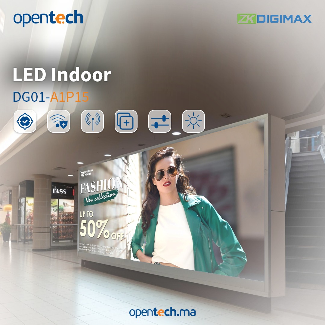 Enhance indoor spaces with our DG01-A1P series LED displays, tailored for high performance and visual impact. These displays offer advanced features and are perfect for various indoor applications including malls, offices, and entertainment venues

#ZKDIGIMAX #OPENTECH