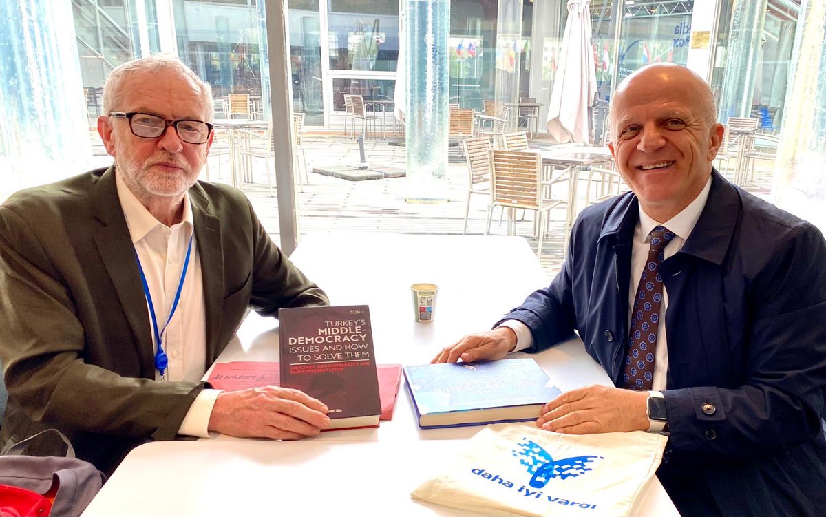 It was a pleasure to meet Mr. Jeremy Corby @jeremycorbyn at Council of Europe in Strasbourg to explain the innovative proposals of Better Justice Association (dahaiyiyargi. org) to solve Turkiye's judiciary, rule of law and democracy issues. I am impressed how quickly he