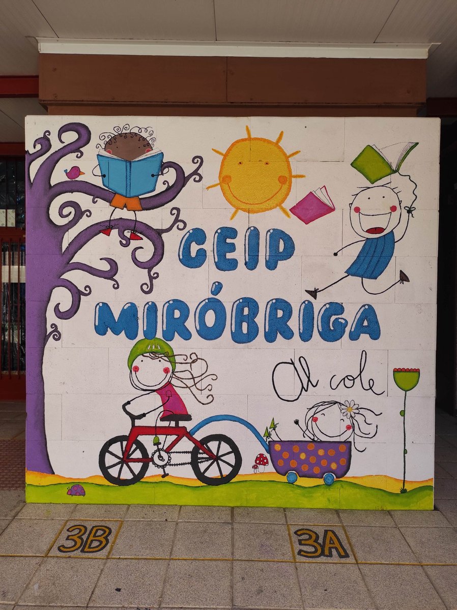 ceipmirobriga's tweet photo. ¡Ya tenemos el mural de la puerta principal terminado!! ¿Qué os parece? Muy pronto continuaremos con los demás muros del cole. #mirobits https://t.co/ZgMrDbO79V