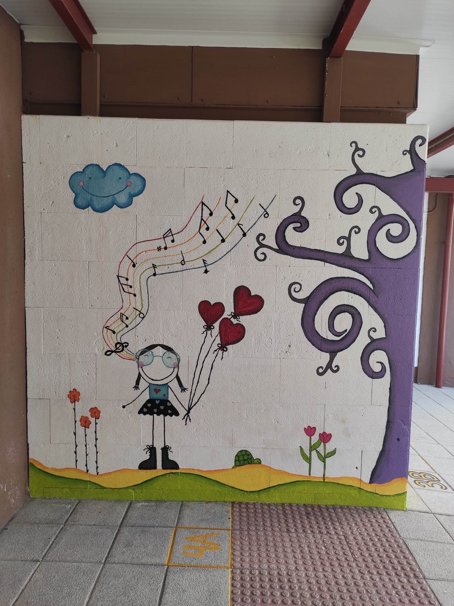 ceipmirobriga's tweet photo. ¡Ya tenemos el mural de la puerta principal terminado!! ¿Qué os parece? Muy pronto continuaremos con los demás muros del cole. #mirobits https://t.co/ZgMrDbO79V
