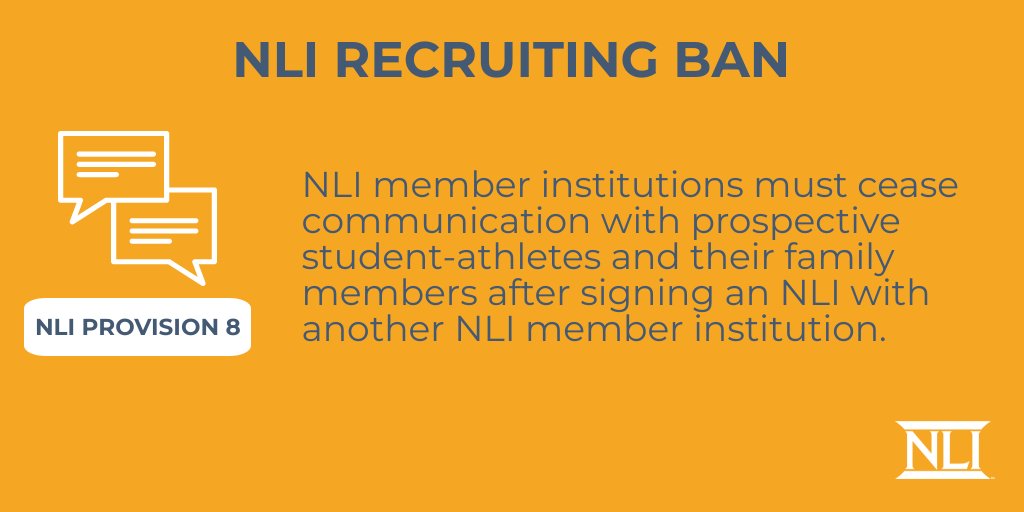 With Division I basketball starting to sign NLIs during their regular signing period, April 17 - May 15, 2024, reminder, the NLI recruiting ban is in effect once the NLI is signed.