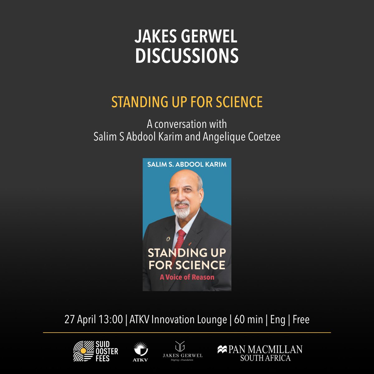 We're thrilled to announce that some of our authors @art2gee, @ProfAbdoolKarim and Mills Soko will be at this year's Jakes Gerwel Discussions. Join us for a week of interesting and engaging books from our finest local writers. See you there!