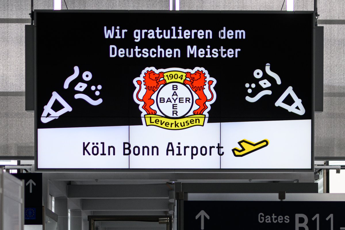 📍 Danke, @AirportCGN! 😚

🔜 #WHUB04 | #aCROSSeurope | #Werkself | #ForOurDream | #DeutscherMeisterSVB | #Winnerkusen