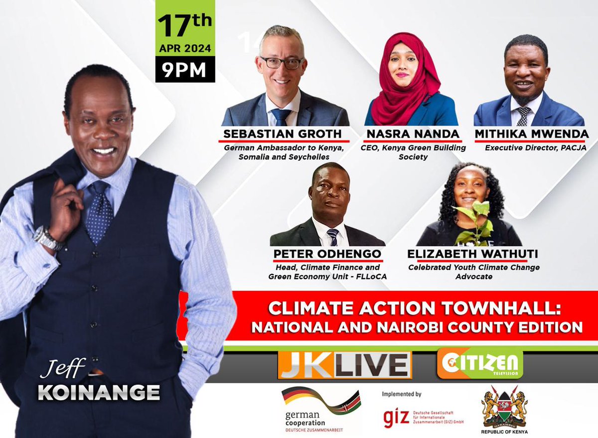 If you are free tonight and interested in everything around climate/ energy turn on @citizentvkenya with @KoinangeJeff. All the other 2 to 3 people: have fun with #BayernMunich against @Arsenal