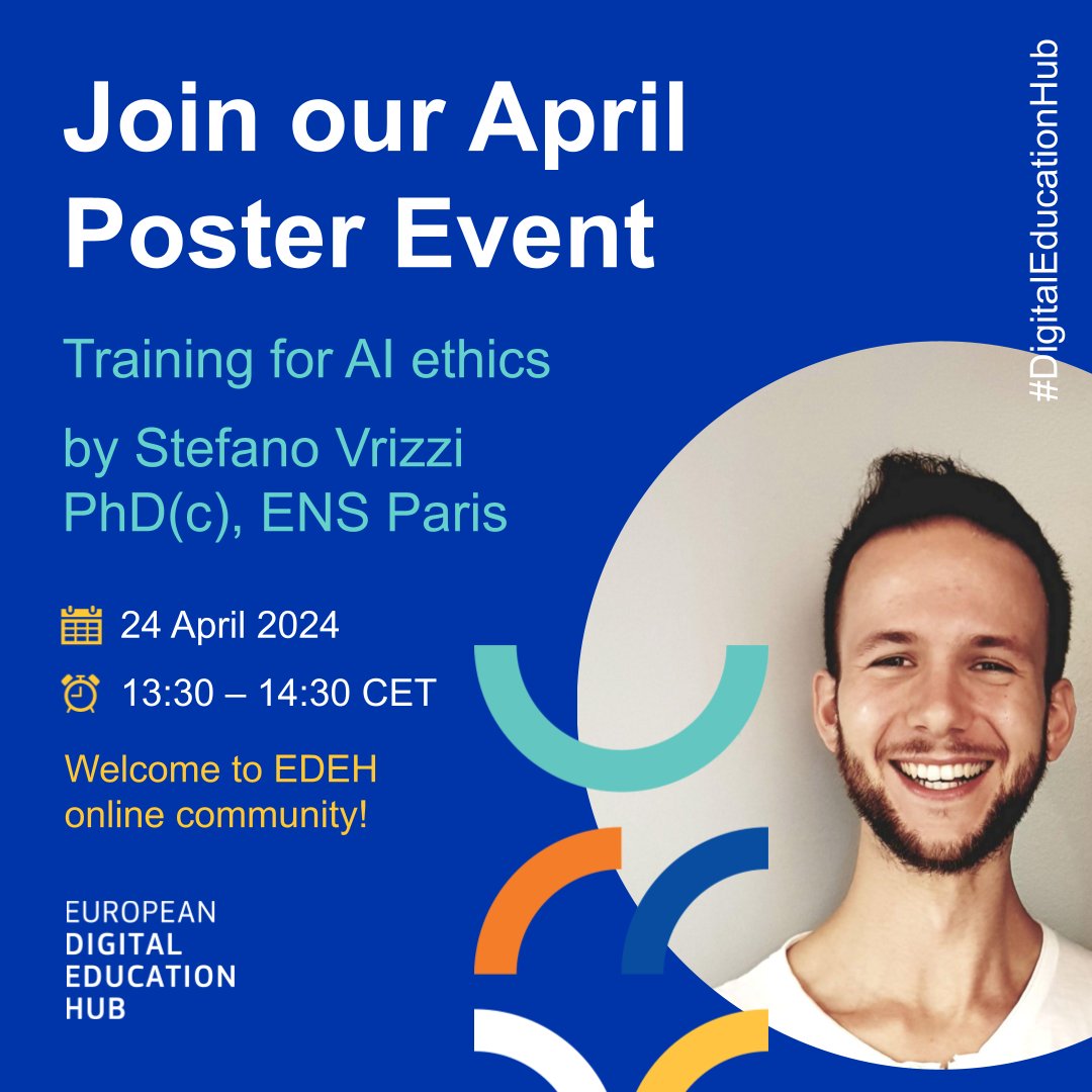 #Education 🌟 Calling all education professionals in Europe! Ready to tackle digital education challenges? Join the #PosterEvents for insightful presentations and collaborative exchanges. Dive into practical solutions and be part of the innovation! 🔗 ec.europa.eu/eusurvey/runne…