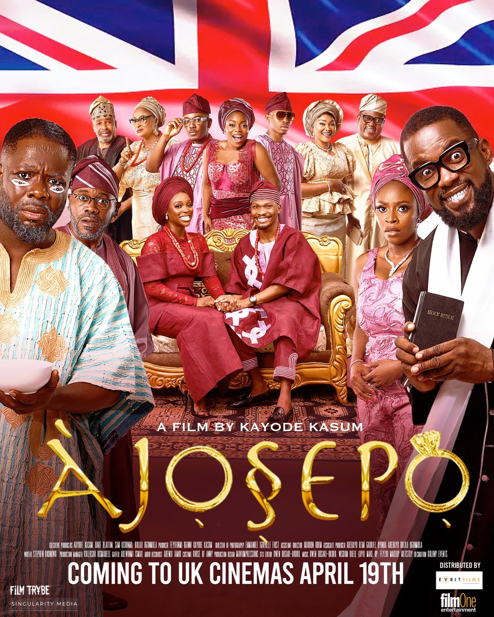 Are you ready!! #Ajosepo is coming to the cinemas in the UK! Get ready for an hilarious hit movie 🚀 • Coming to the UK cinemas on the 19th of April 🇬🇧 • This movie is distributed by @FilmOneng