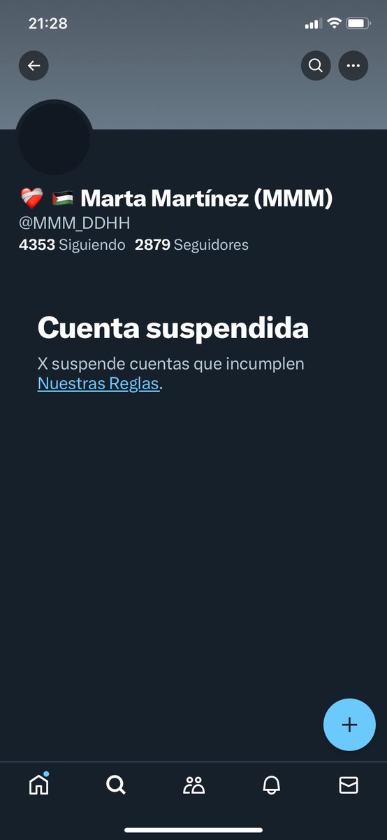 Parece que X o Tw ha suspendido la cuenta de nuestra compañera <a href="/MMM_DDHH/">…</a> desde donde divulgaba nuestra actividad en infancia y Derechos Humanos. Esperemos que pueda recuperarla pronto. 👇🏽