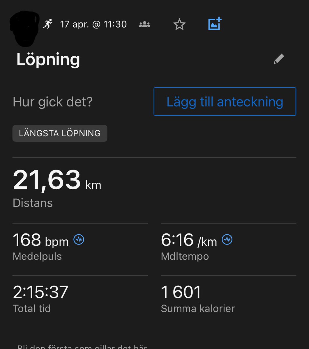Japp, kondition är en färskvara. Sist var 1 april, idag var det kämpigt! Det positiva var att jag bar shorts för första gången i år ☀️