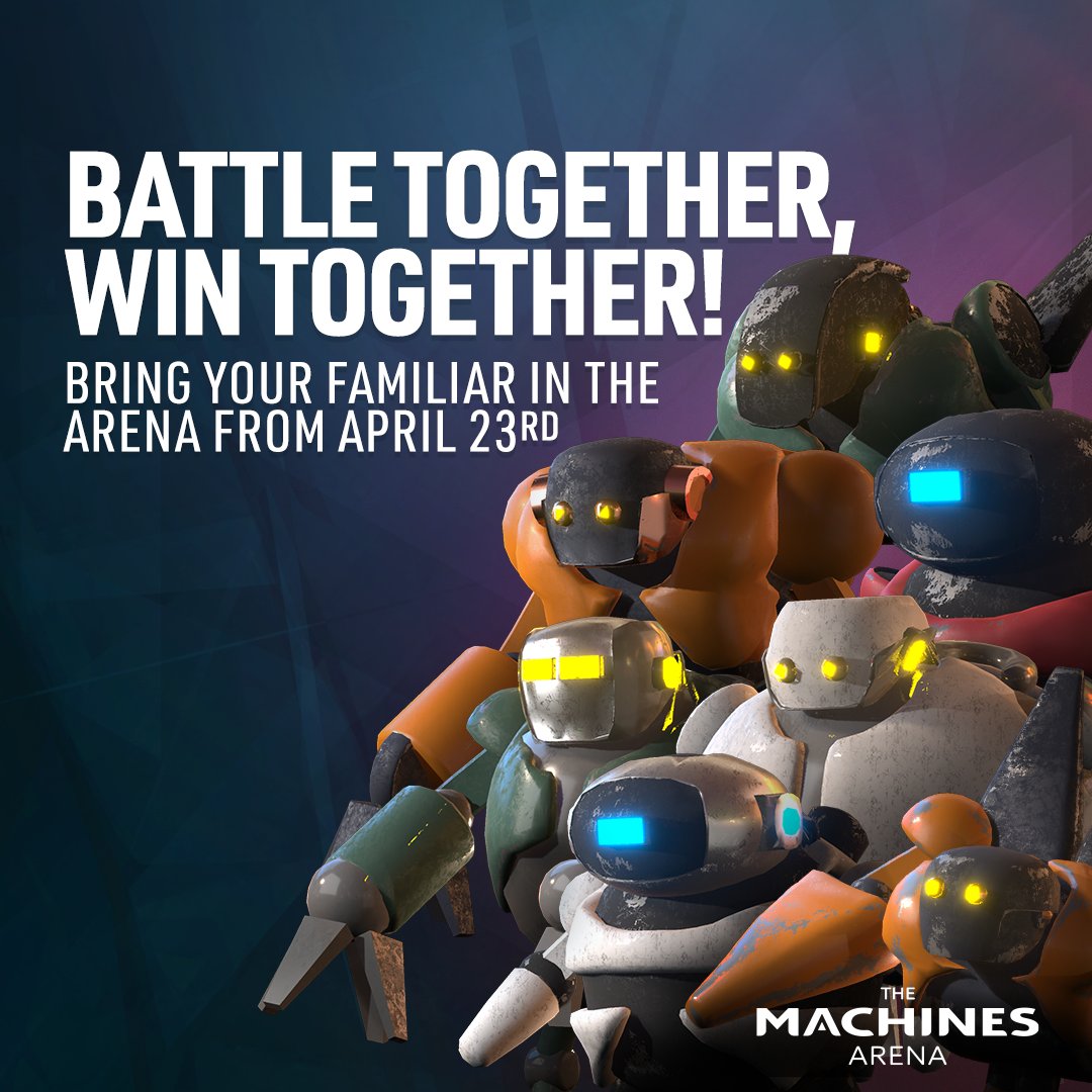 📢 #TMAOpenBeta news: Introducing the Familiars! New collectible companions that are mintable on @ronin_network and add strategic depth to your gameplay! Here's what you need to know about them 👇 themachinesarena.com/blog/familiars… TL;DR 👇 What are Familiars? 🤔 - A new forbidden
