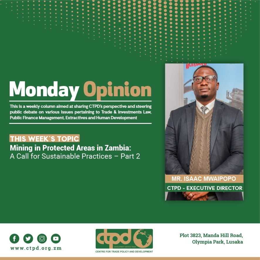 Our Column authored by CTPD Executive Director proposed strategies to ensure Zambia's efforts to capitalize on critical minerals amid the energy transition do not compromise its environmental integrity and the well-being of local communities. Read more 👇 diggers.news/guest-diggers/…